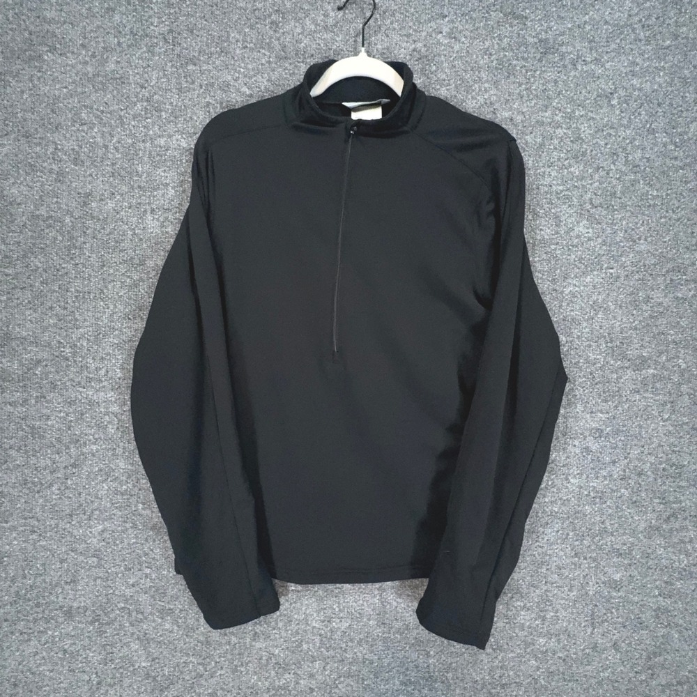 New Balance Pullover Shirt Women XL Black Lightning Dry 1/4 Zip Active Stretch